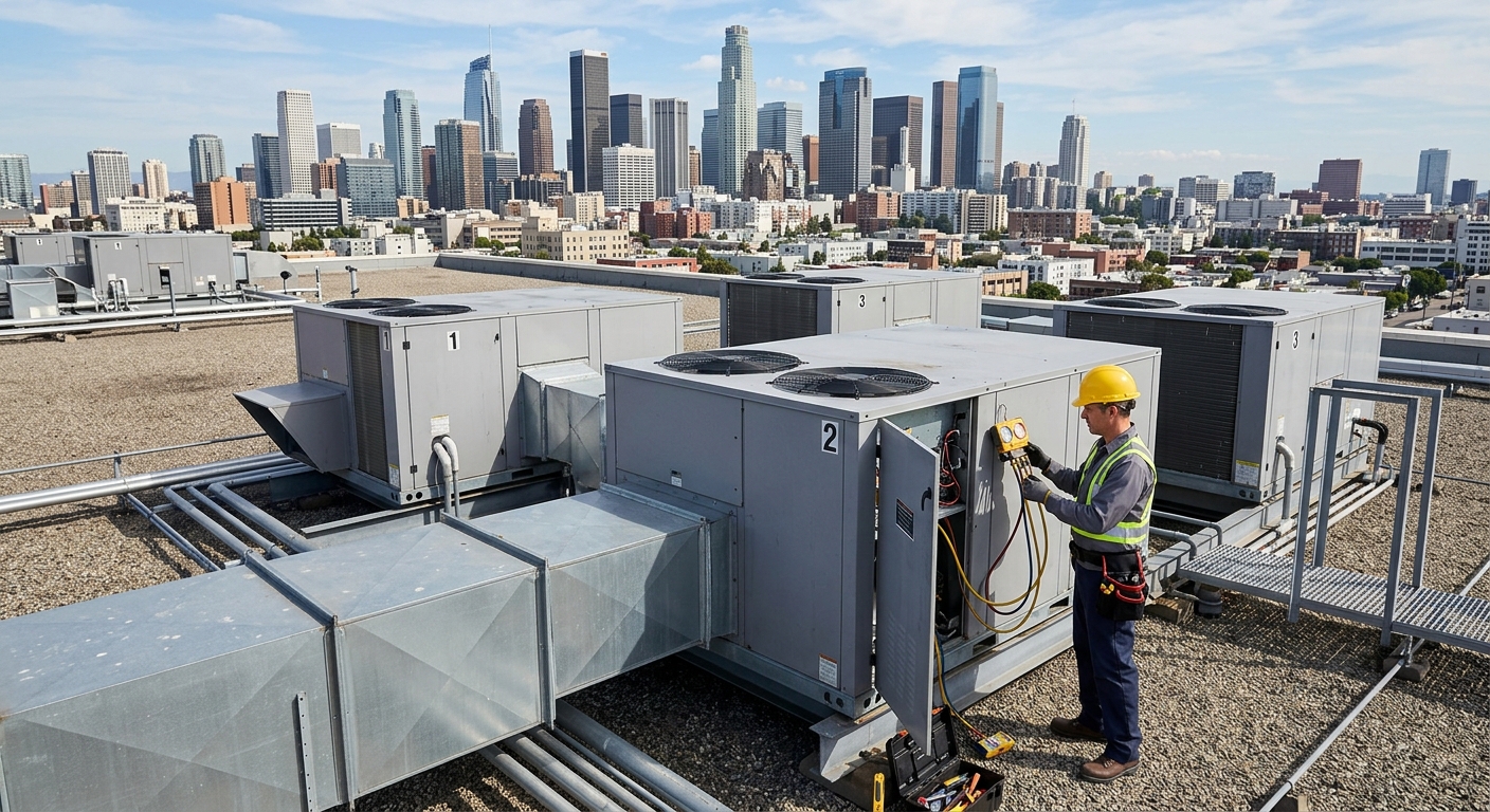 Commercial HVAC rooftop units