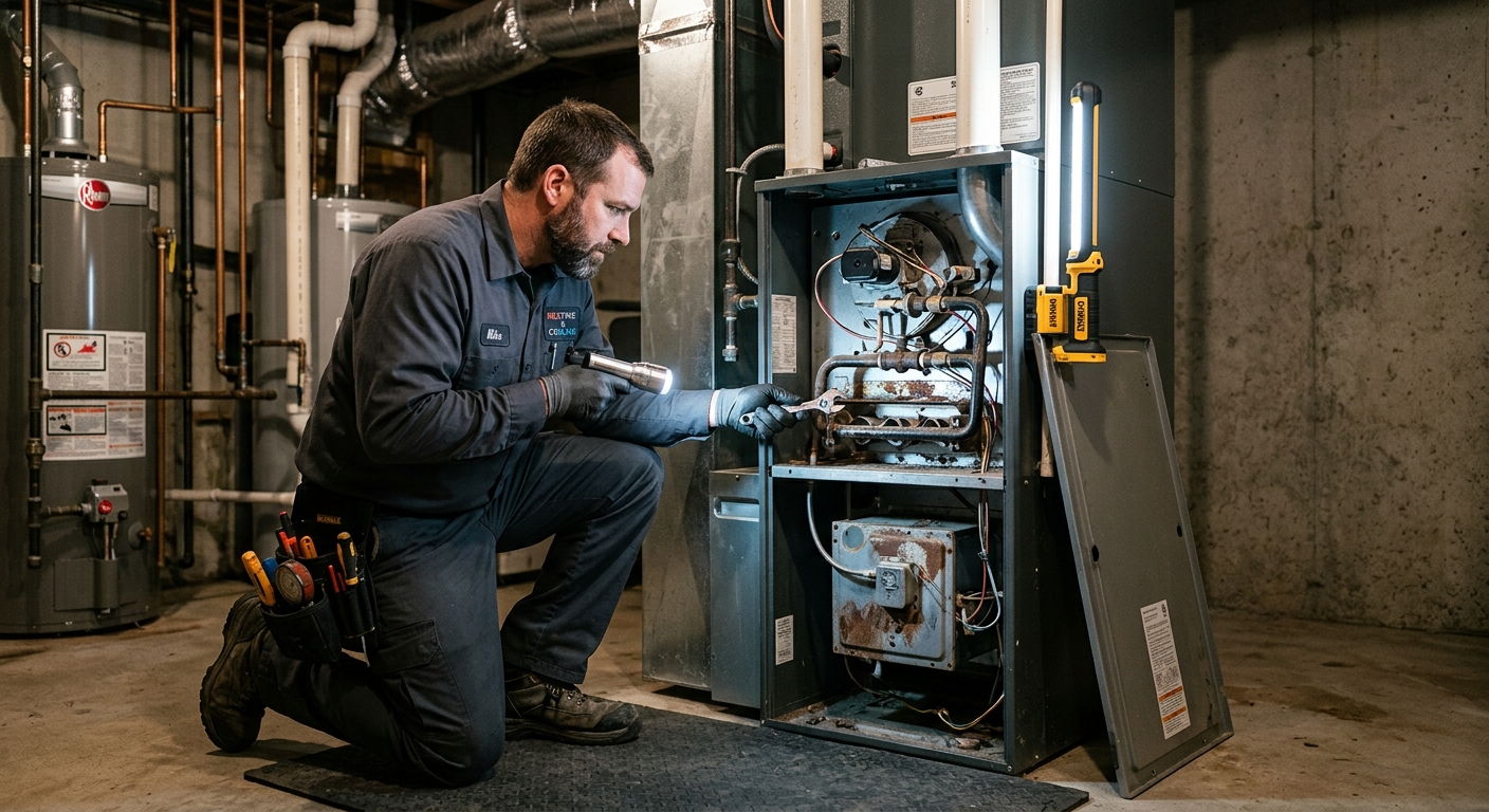 Furnace and heating system service