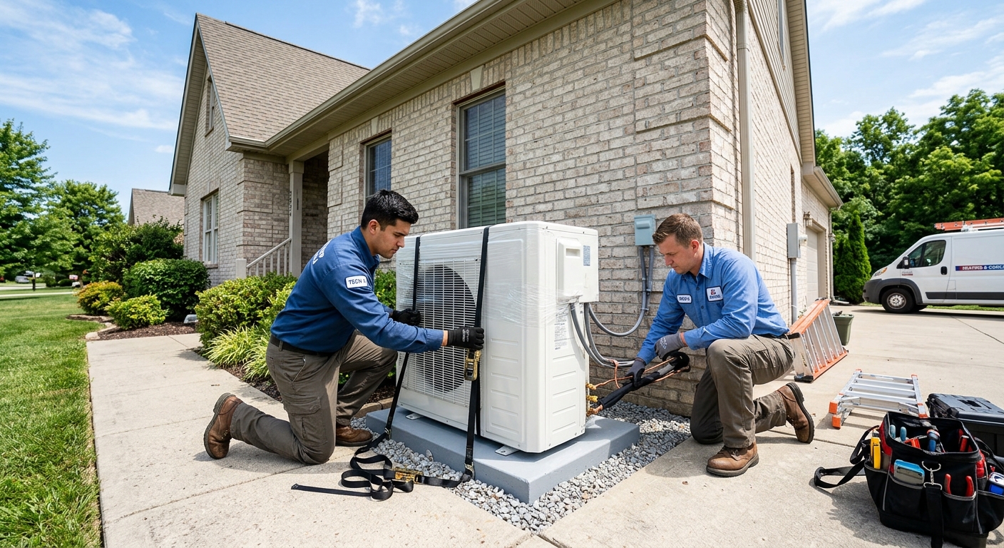 New HVAC system installation