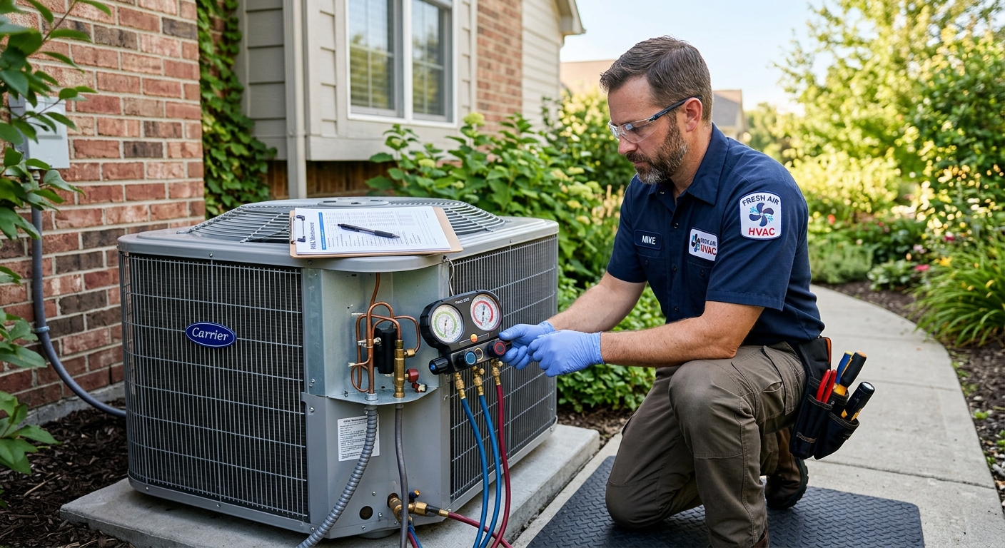 HVAC seasonal maintenance tuneup